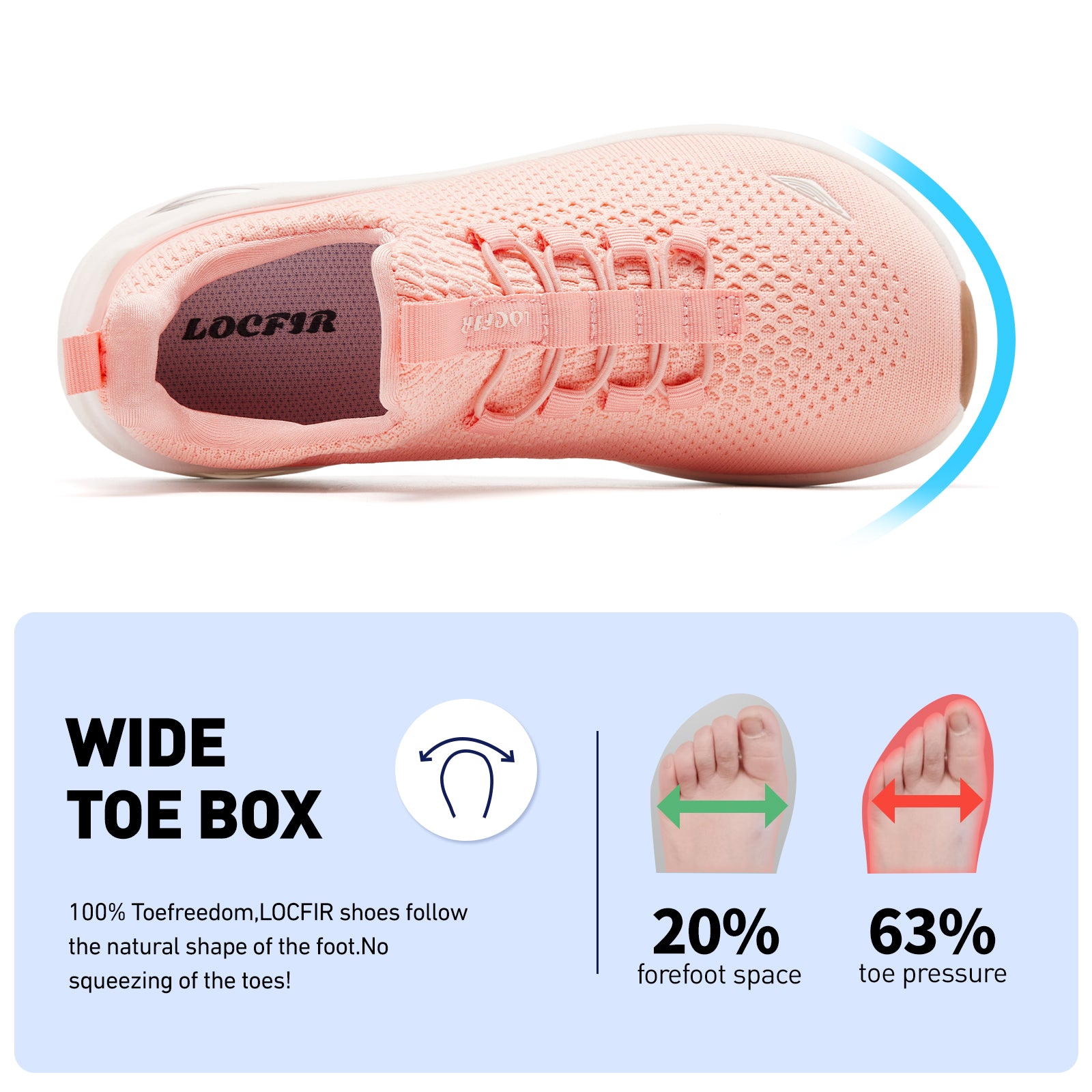 Walking running shoes pink 2