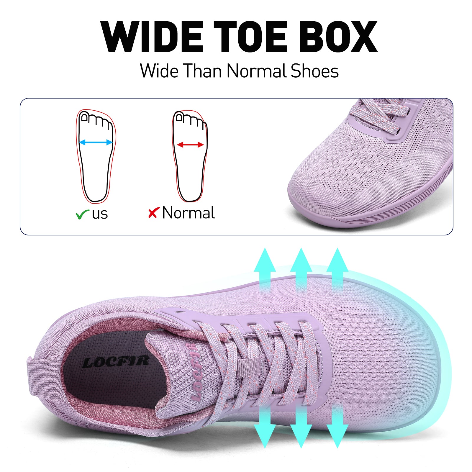 walking running shoes Pink Purple 4