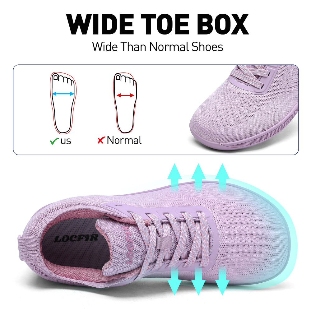 walking running shoes Pink Purple 4