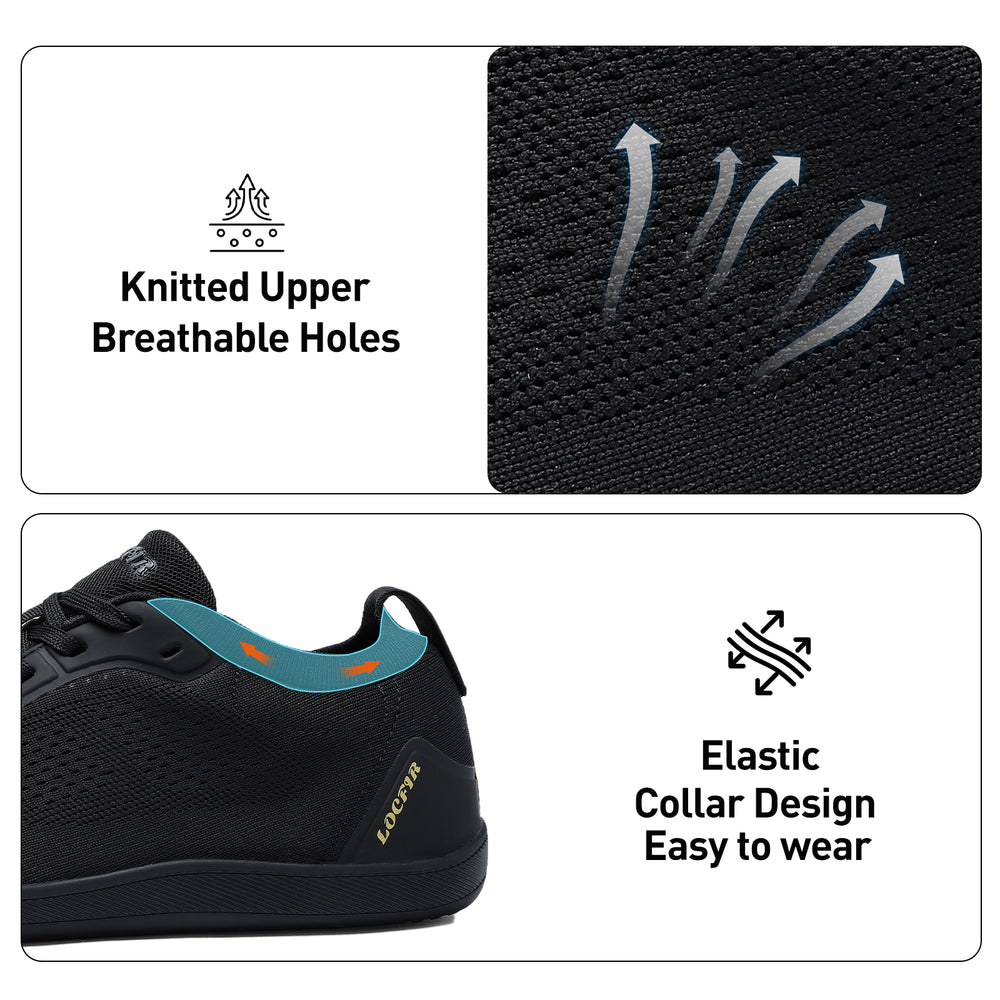 walking running shoes black 3