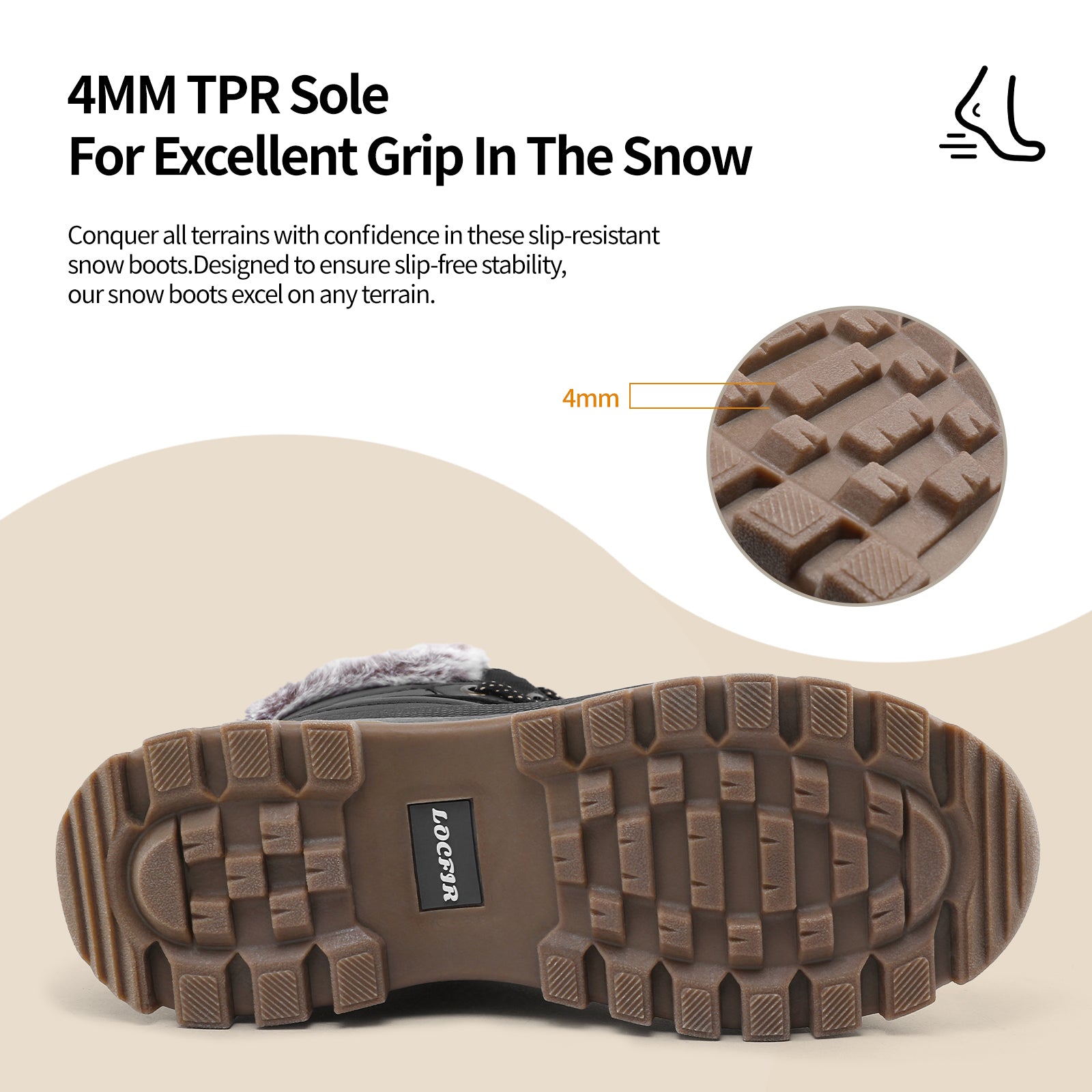 women insulated waterproof winter boots black 3