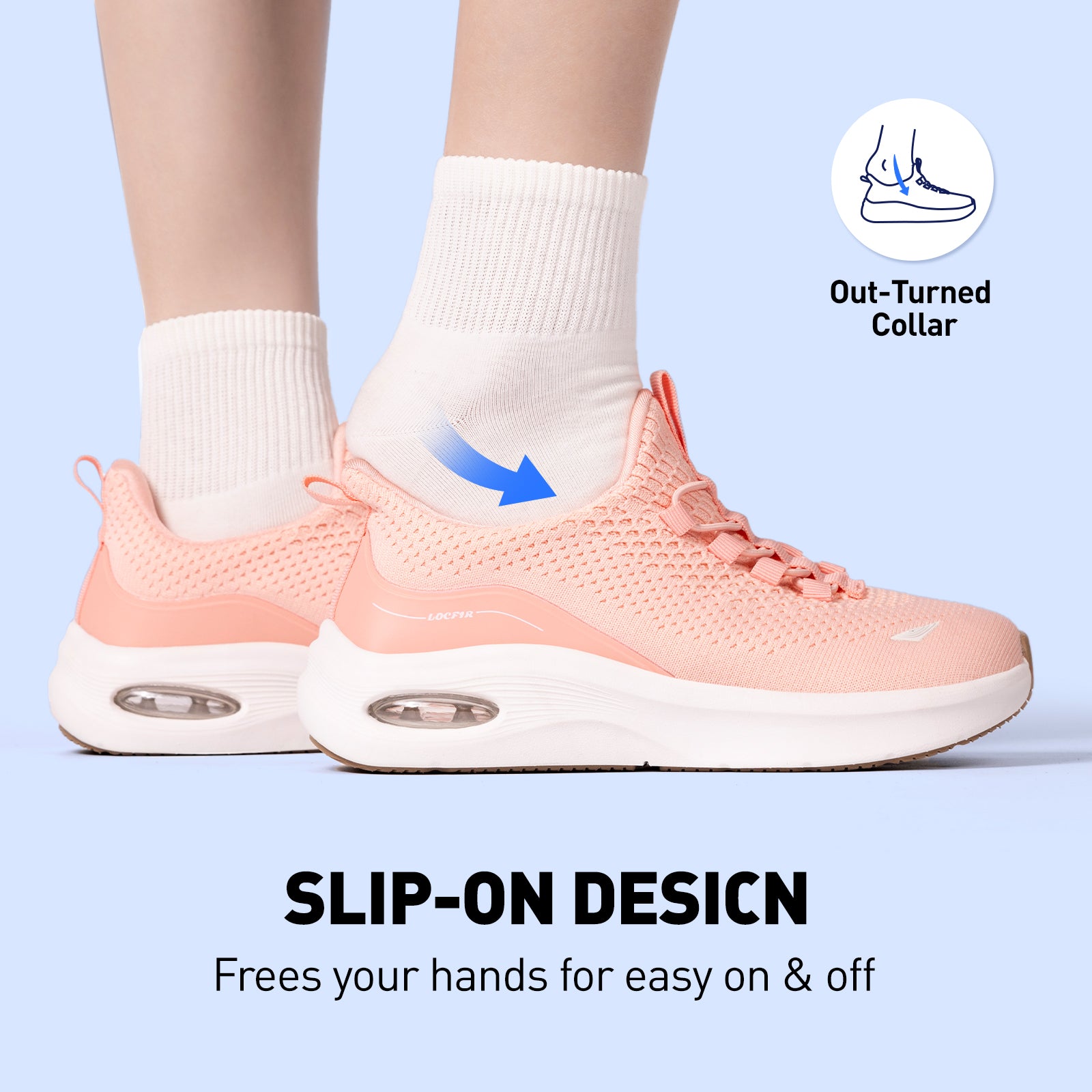 Walking running shoes pink 4