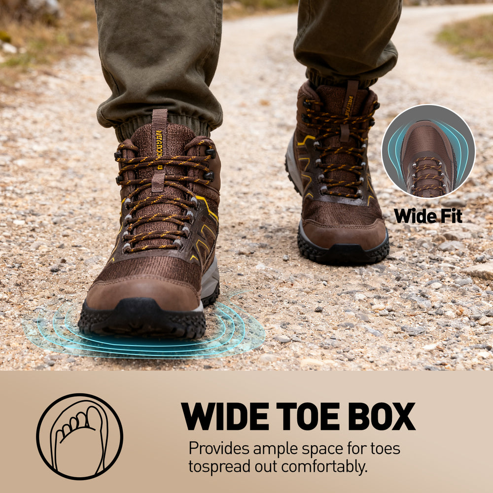 men Hiking Boots dark brown 5