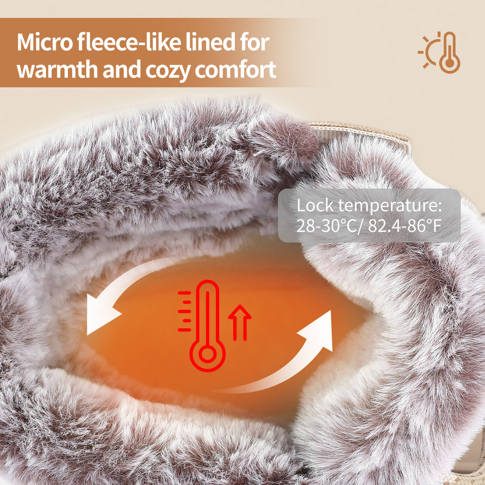 women insulated waterproof winter boots white 5