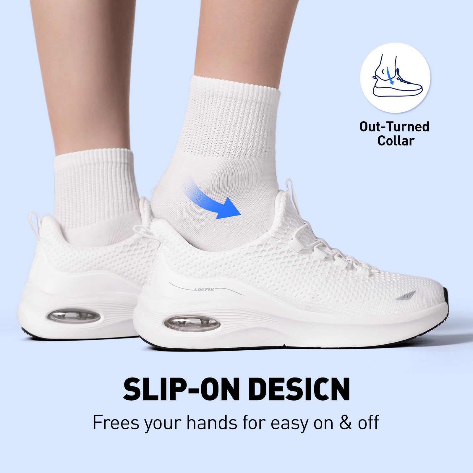 Walking running shoes white 4