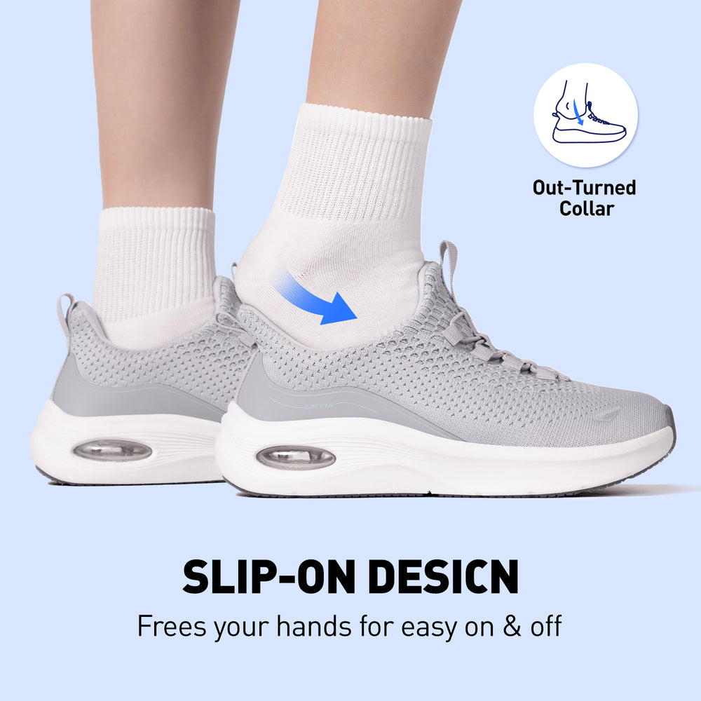 Walking running shoes grey 4