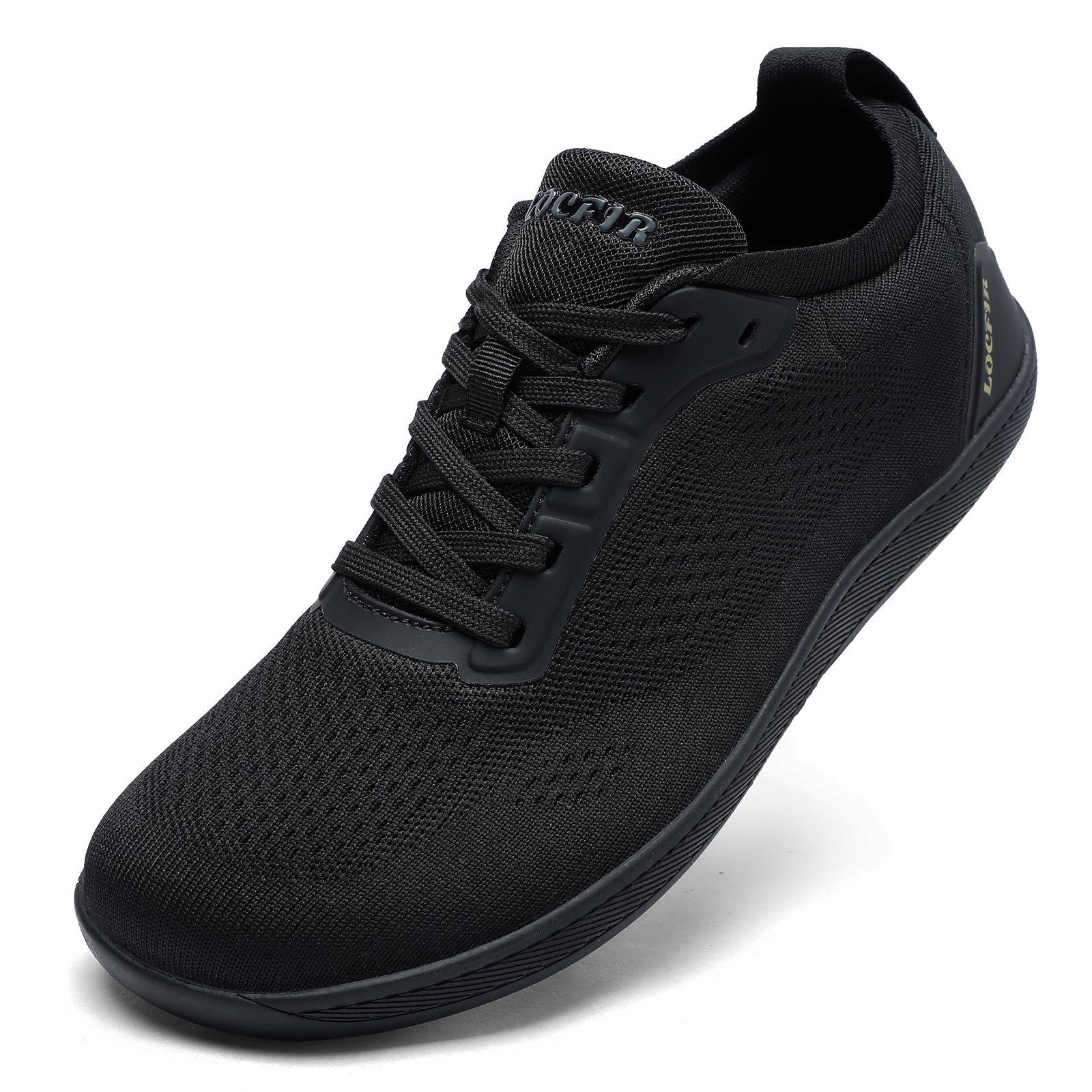 walking running shoes black 1