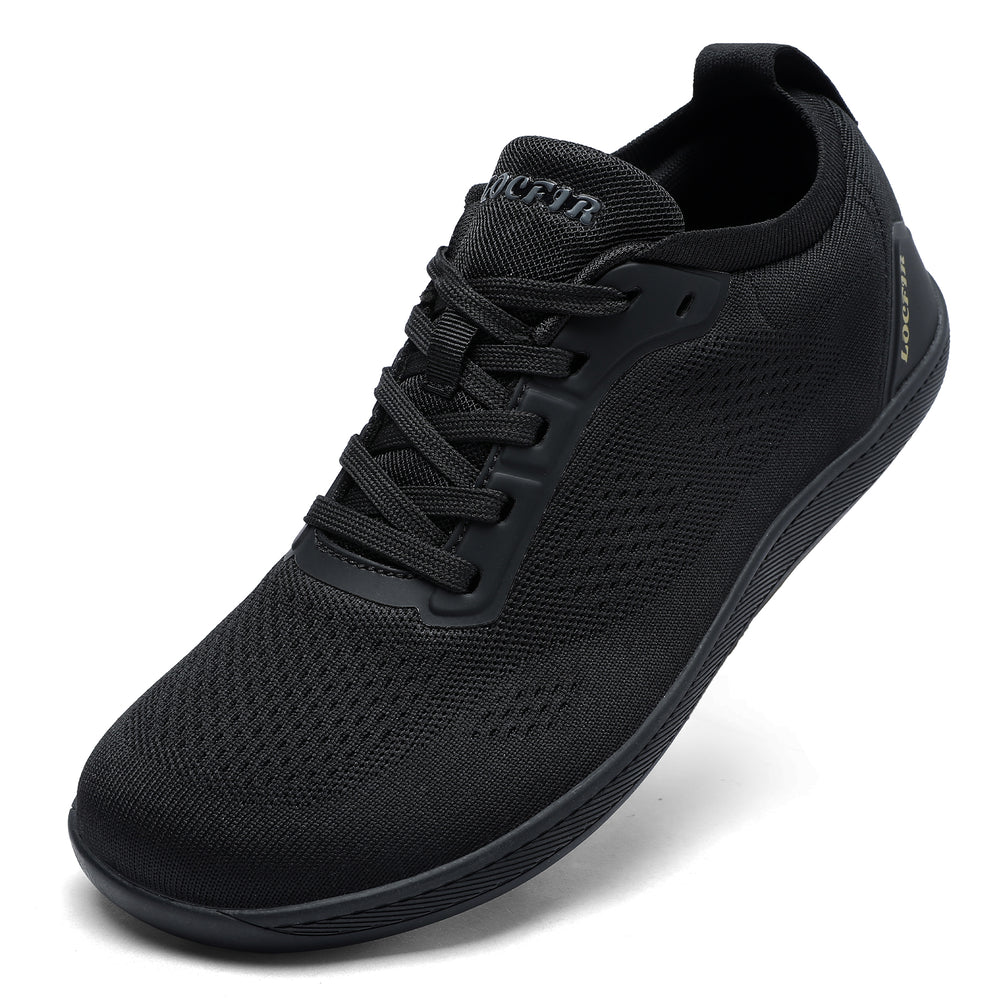 walking running shoes black 1
