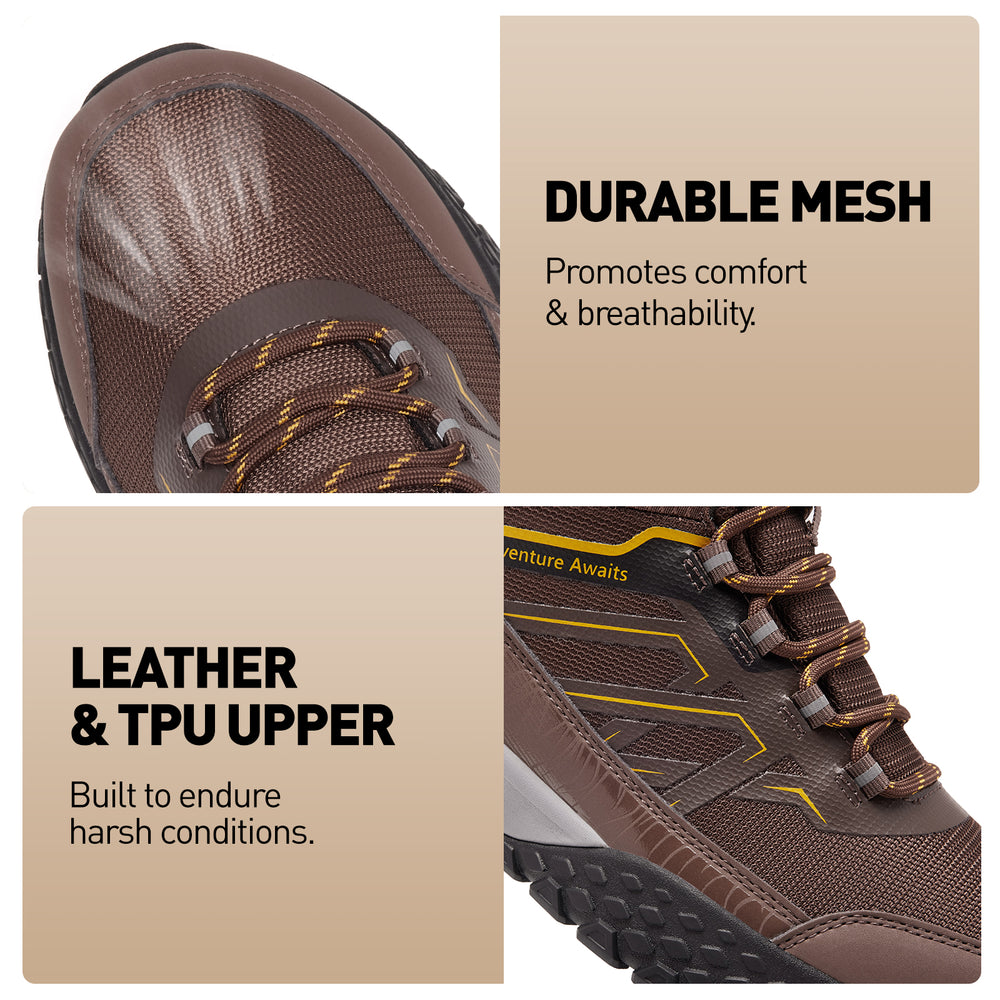 men Hiking Boots dark brown 6