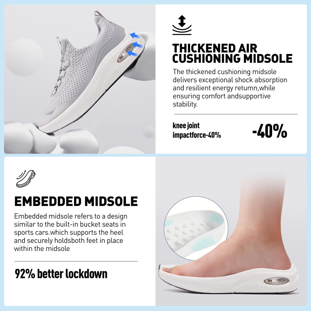 Walking running shoes grey 5