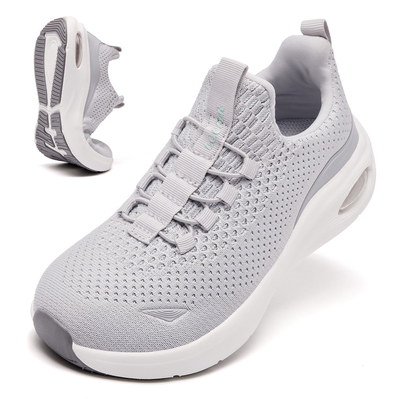 Walking running shoes grey 1