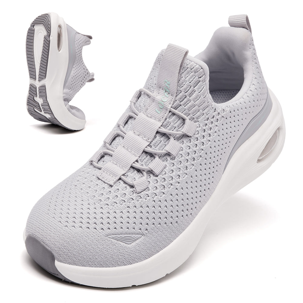 Walking running shoes grey 1