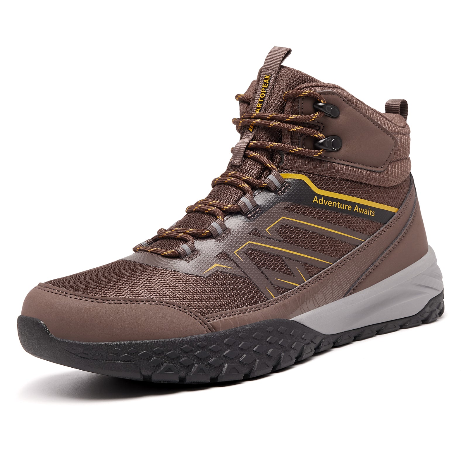 men Hiking Boots dark brown 1